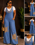 Denim Jumpsuit and Inner.