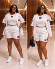 Sporty Chic 3 pieces Short Set.
