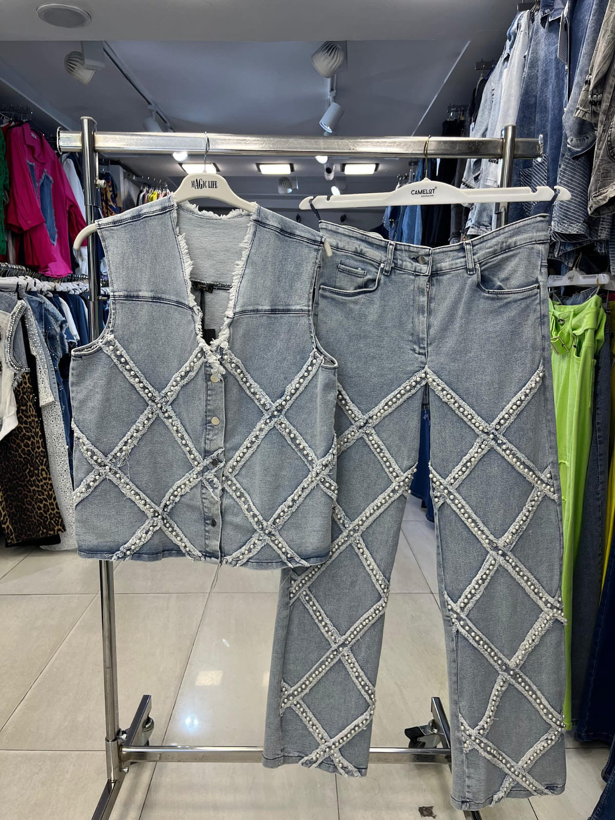 Denim Top and Trouser