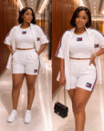 Sporty Chic 3 pieces Short Set.
