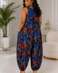 Midnight Bloom Pocket Jumpsuit.