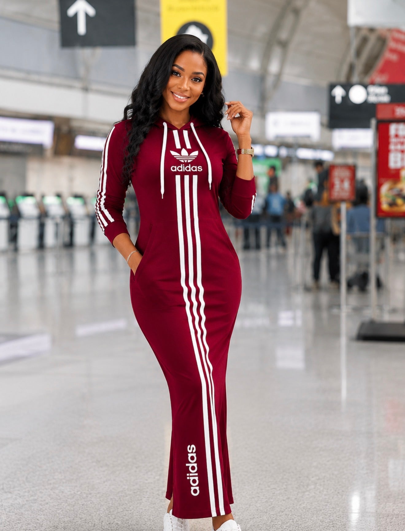 Urban Luxe Stripe Maxi Dress.