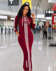 Urban Luxe Stripe Maxi Dress.