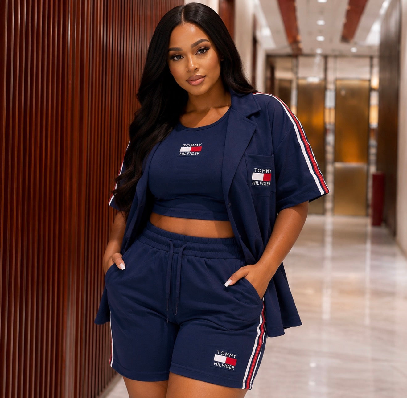 Navy Luxe 3 piece Set.