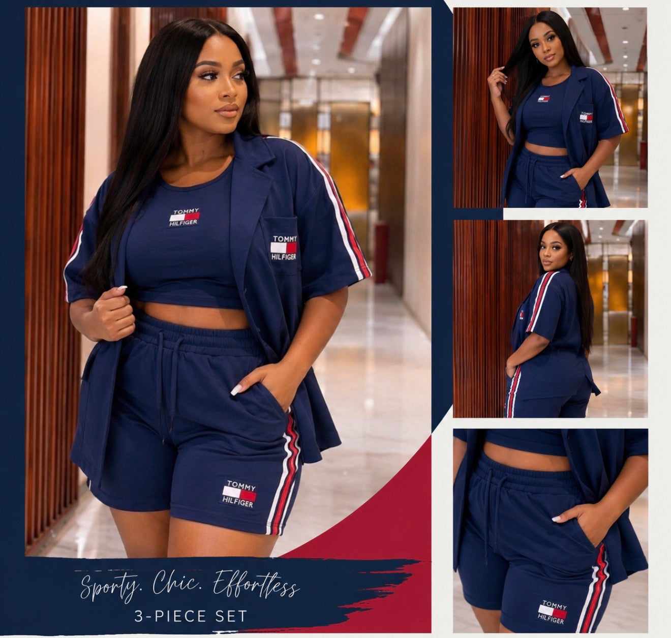 Navy Luxe 3 piece Set.