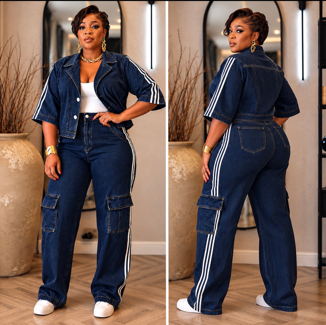DENIM QUEEN 2-PIECE SET