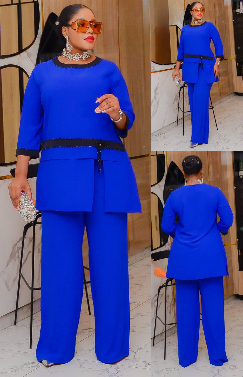 Blueberry Luxury Top and Trouser.