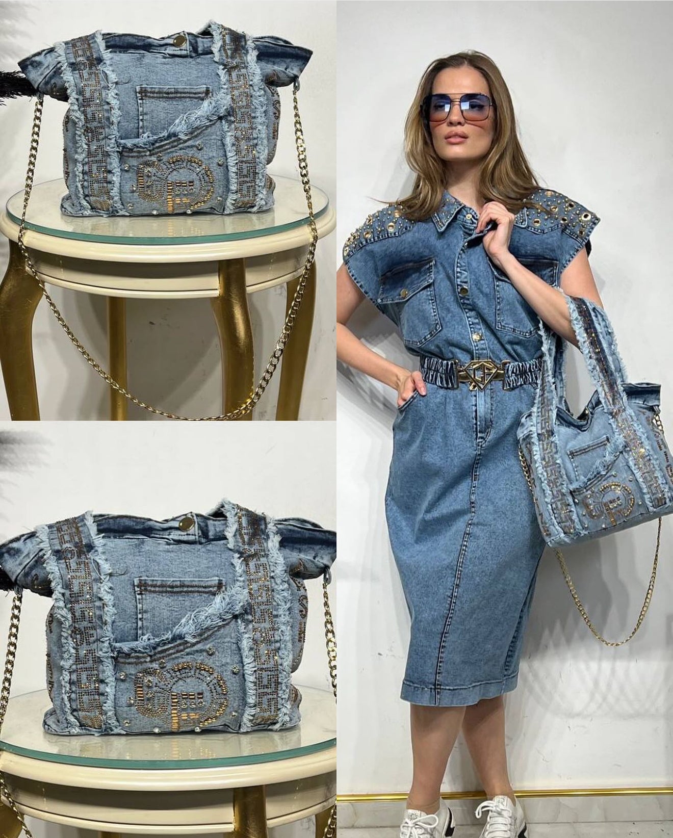 Denim Midi Gown