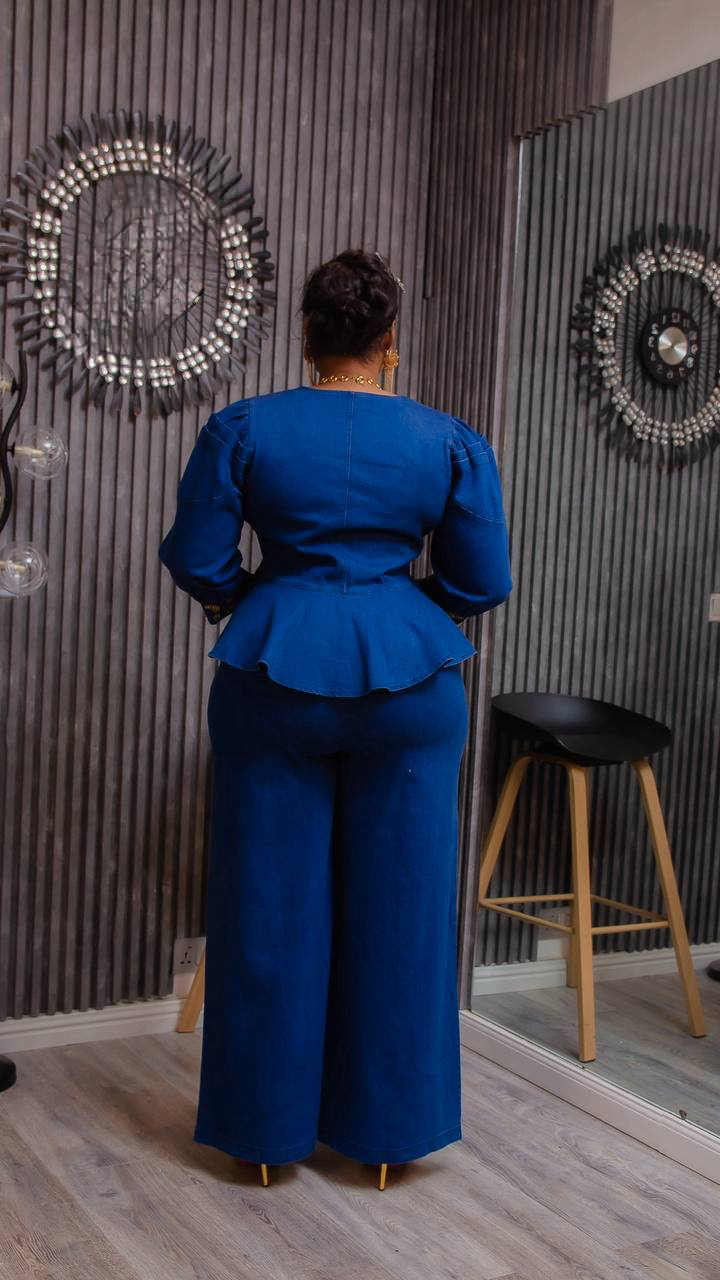 Denim Top and Trouser.