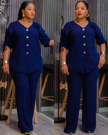 Blueberry Luxury Top and Trouser.