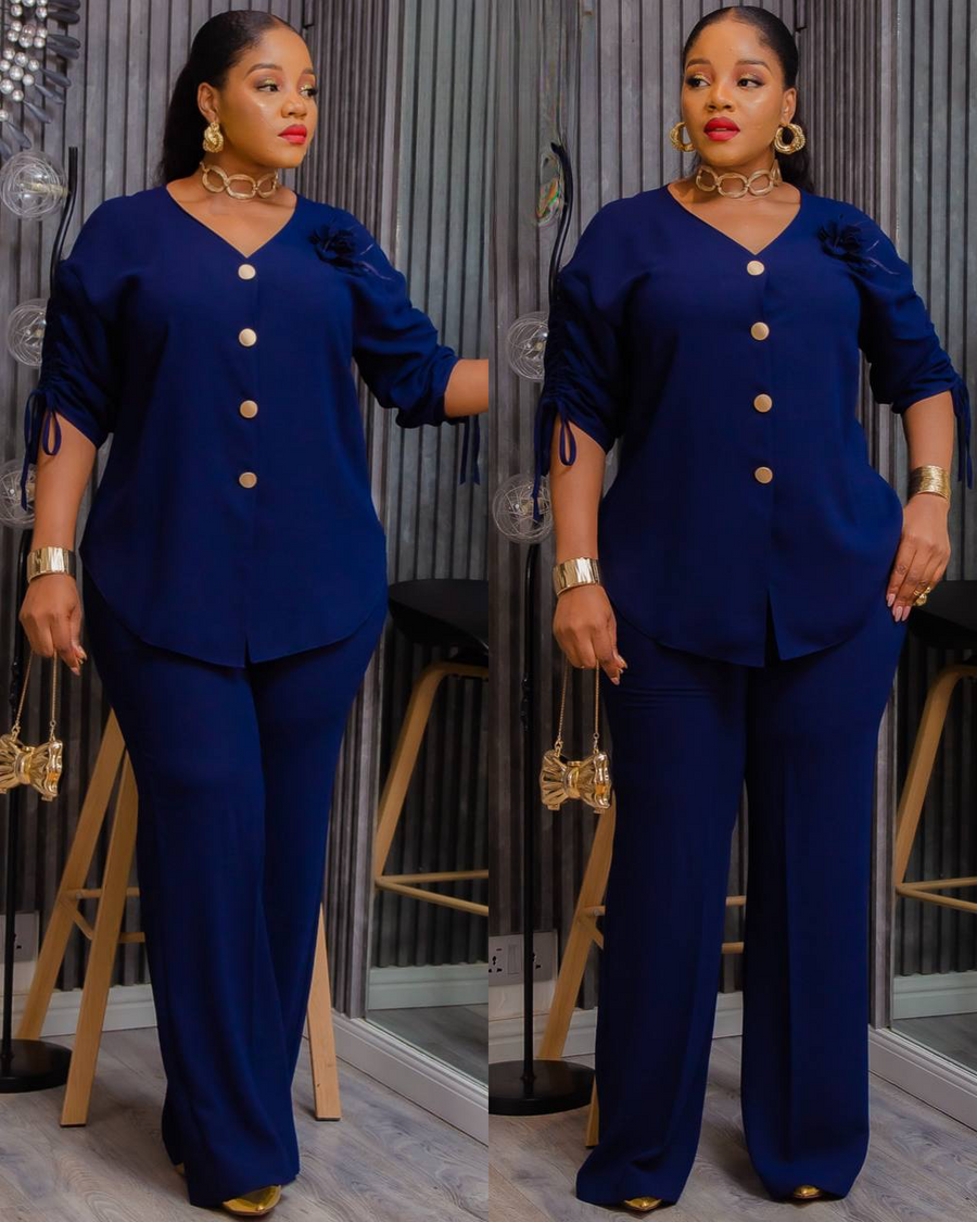 Blueberry Luxury Top and Trouser.