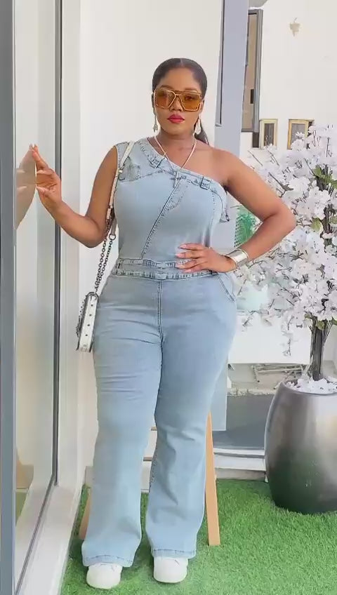 Denim Luxury Jumpsuit.