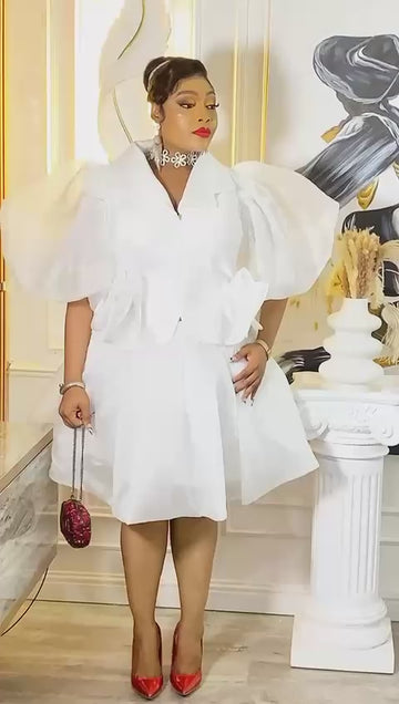 Dove Luxury Top and Skirt