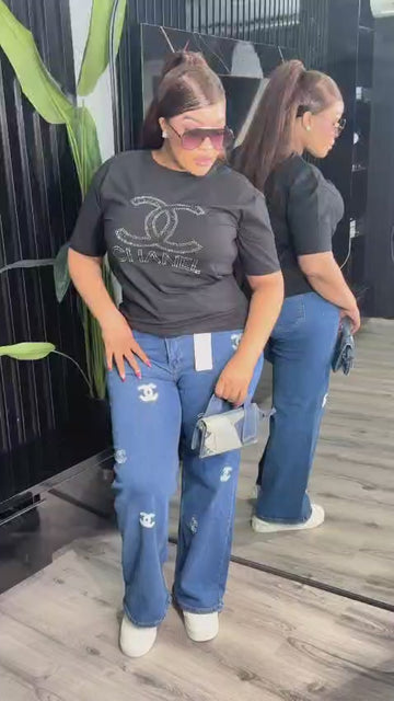 Denim Top and Trouser.