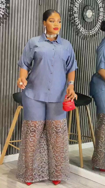 My lady Luxury Top and Trouser.