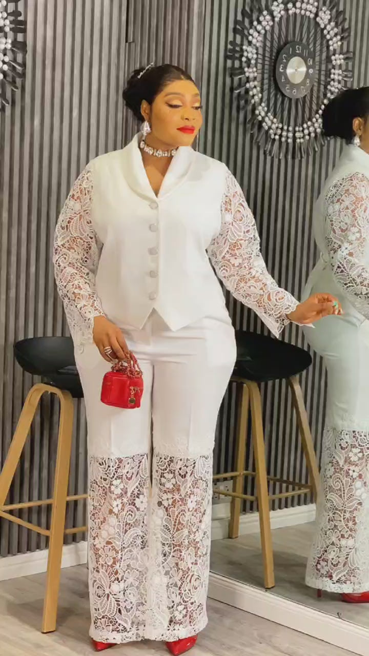 Dove Luxury Top and Trouser.