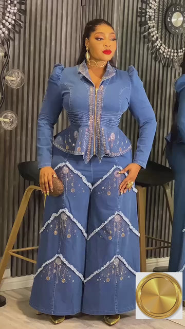 Denim Top and Trouser.