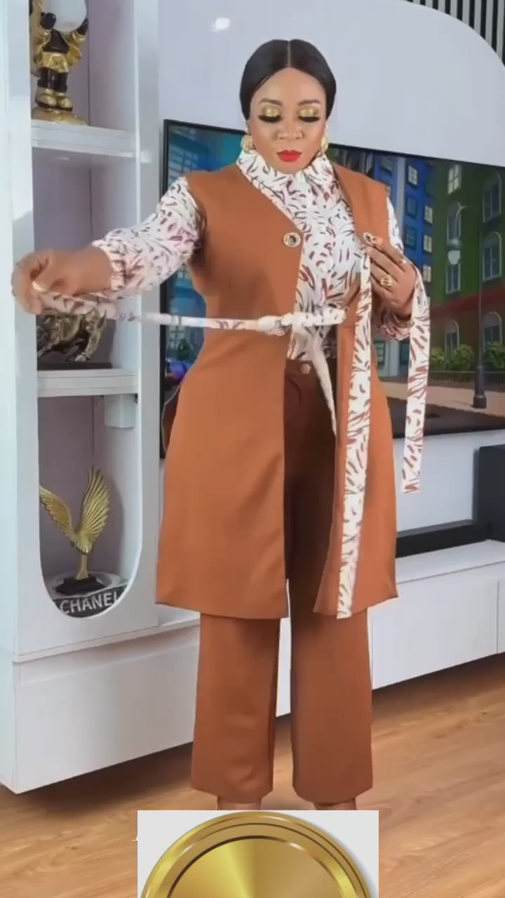 Cally Luxury Jacket, Shirt Top and Trouser.