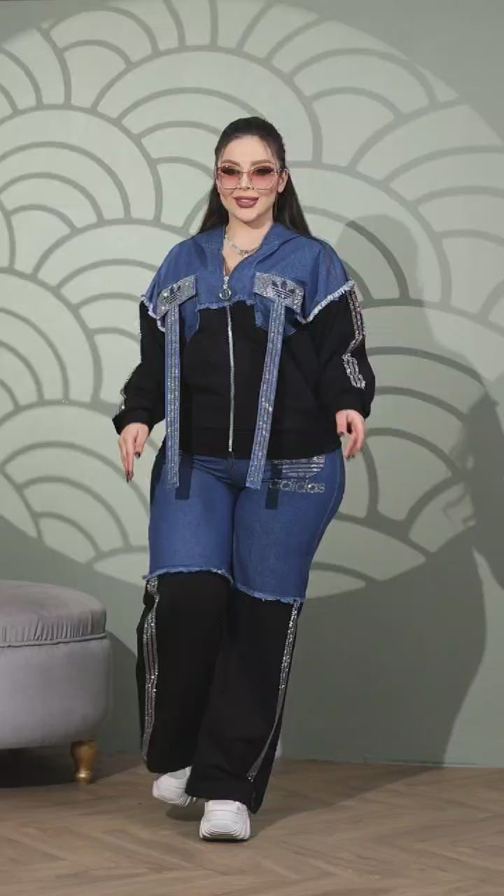 Jolie Denim Top Jacket and Trouser