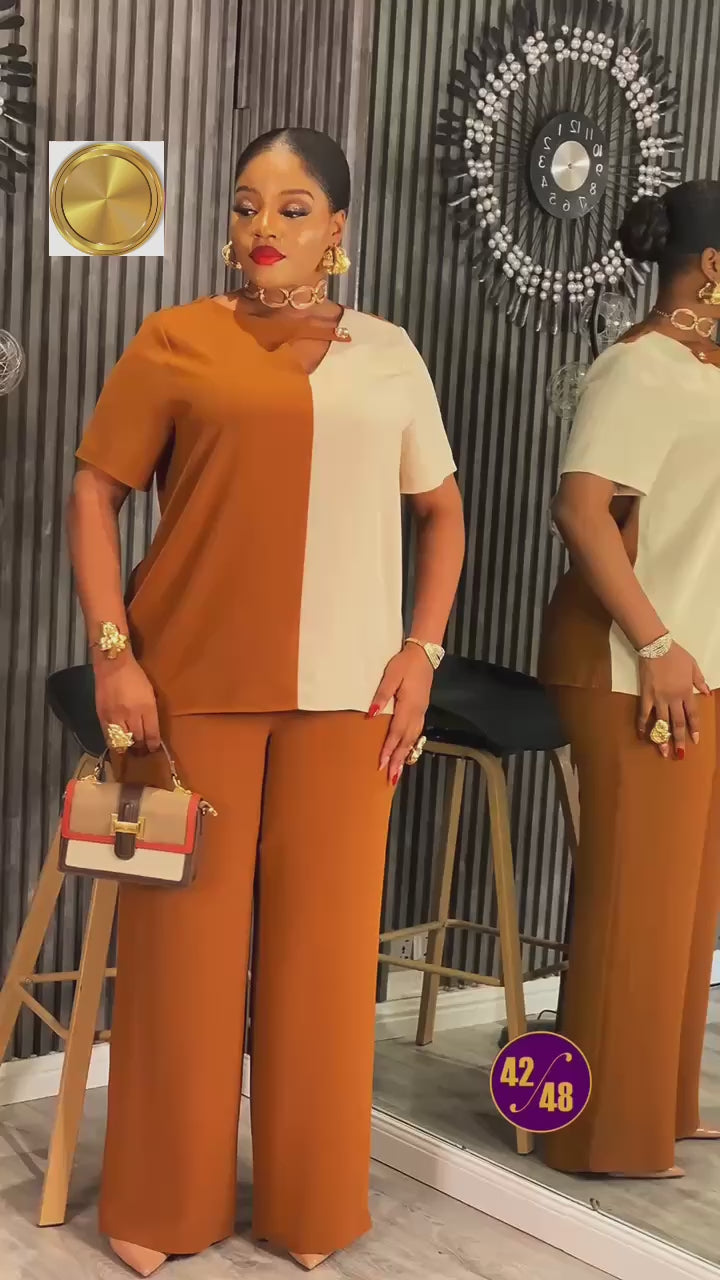 Brown Sugar Luxury Top and Trouser